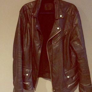 All Saints Jackets & Coats - Men's AllSaints Leather Niko Jacket All Saints Jackets & Coats - Men's AllSaints Leather Niko Jacket